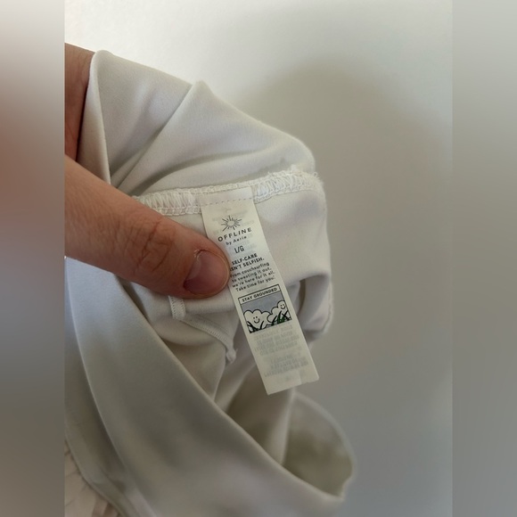 NWOT Aerie White Tennis Skirt Large - Picture 6 of 6